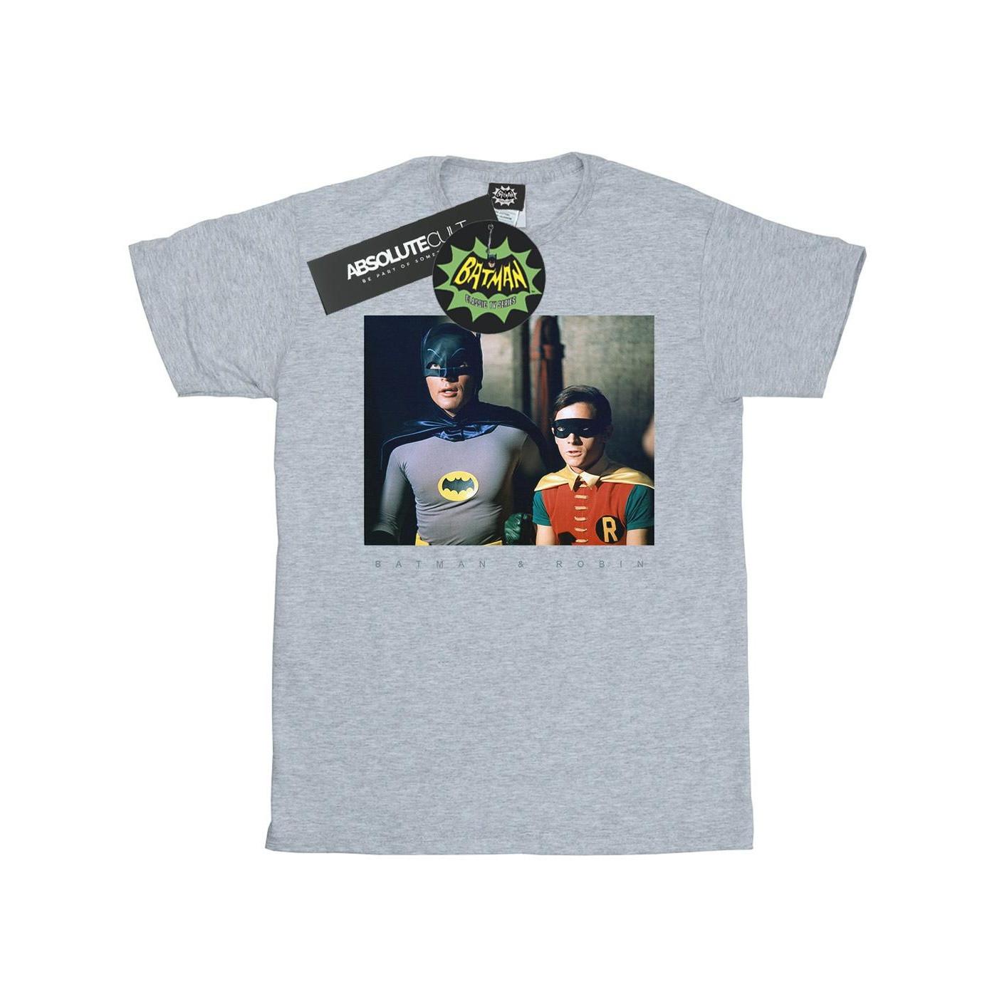 Batman Tv Series Dynamic Duo Photograph Tshirt Damen Grau 3XL von DC COMICS