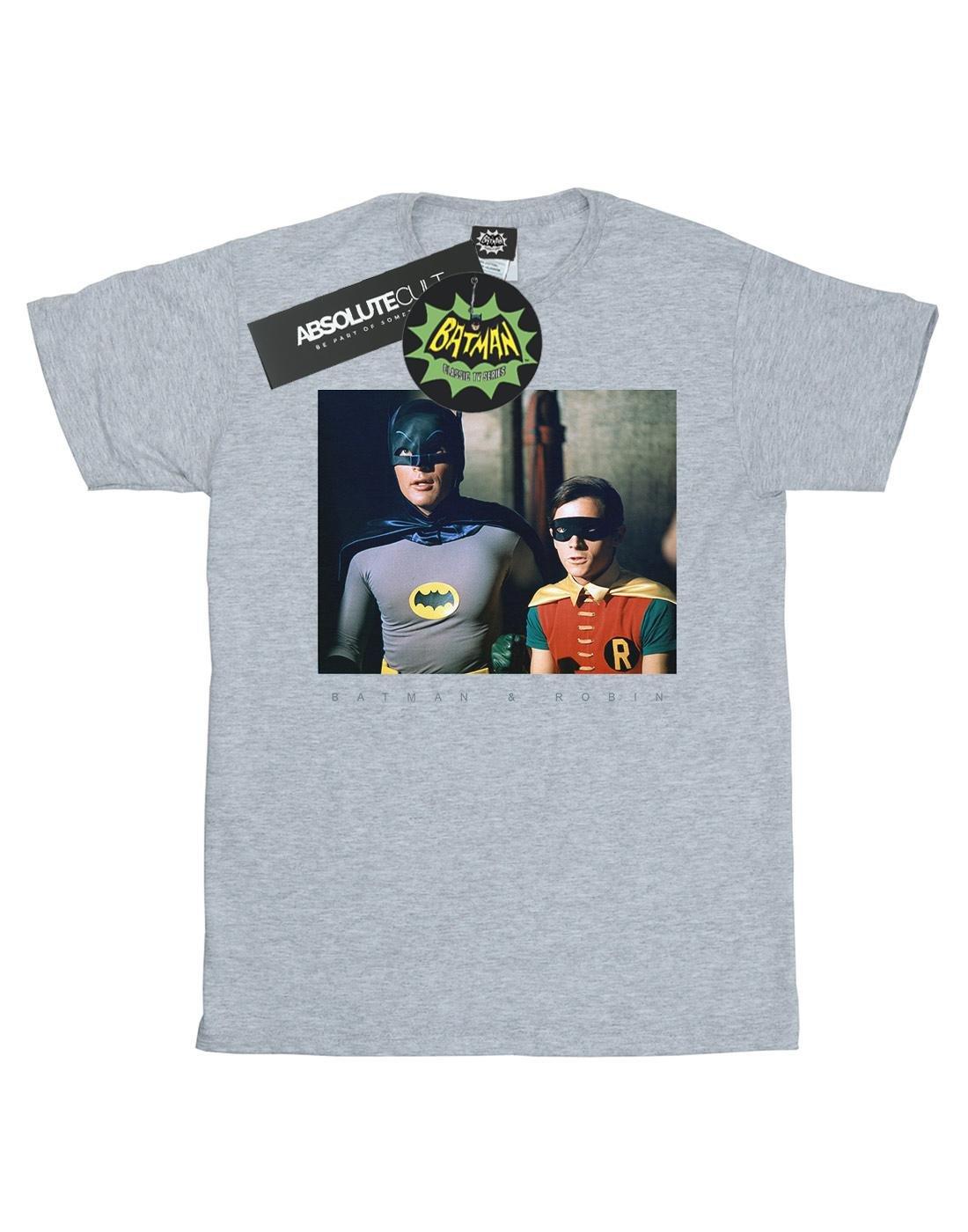 Batman Tv Series Dynamic Duo Photograph Tshirt Damen Grau XL von DC COMICS