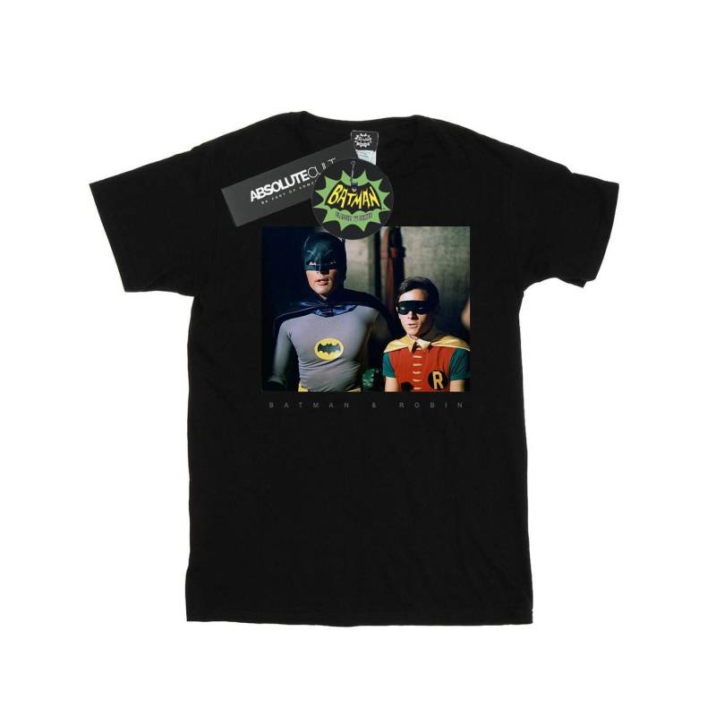 Batman Tv Series Dynamic Duo Photograph Tshirt Damen Schwarz M von DC COMICS