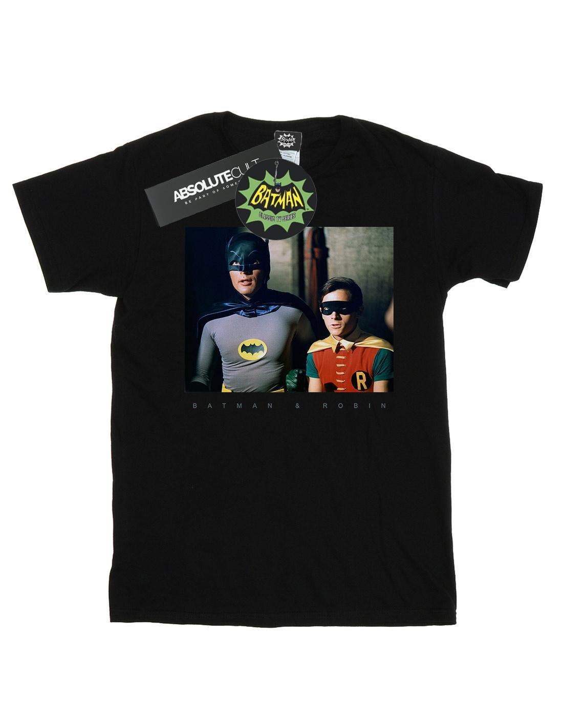 Batman Tv Series Dynamic Duo Photograph Tshirt Damen Schwarz XL von DC COMICS