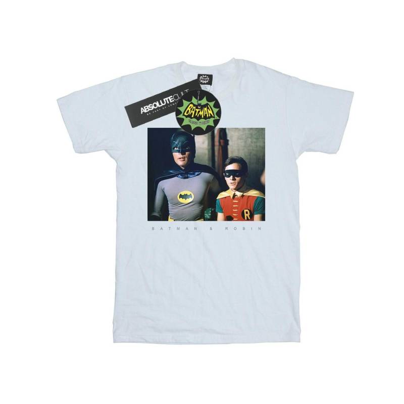 Batman Tv Series Dynamic Duo Photograph Tshirt Damen Weiss 3XL von DC COMICS