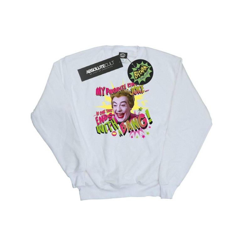 Batman Tv Series Joker Bang Sweatshirt Damen Weiss M von DC COMICS