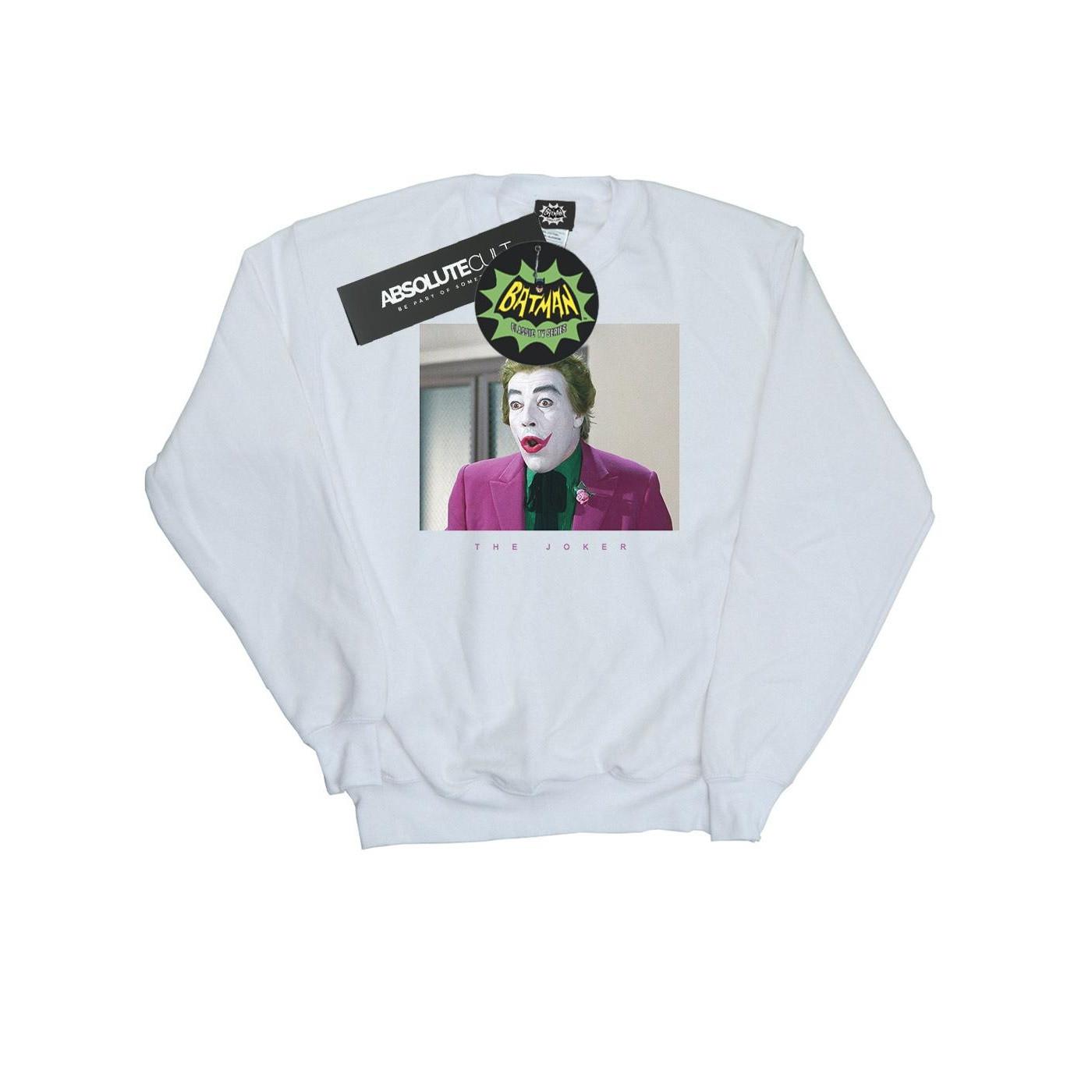 Batman Tv Series Joker Photograph Sweatshirt Damen Weiss S von DC COMICS