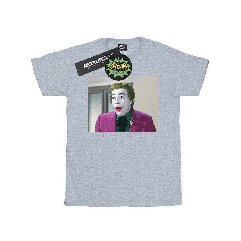 Batman Tv Series Joker Photograph Tshirt Herren Grau 3XL von DC COMICS