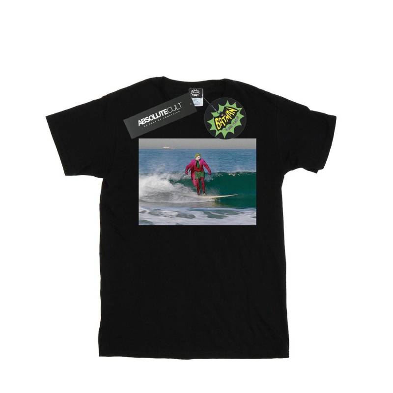 Batman Tv Series Joker Surfing Tshirt Mädchen Schwarz 128 von DC COMICS