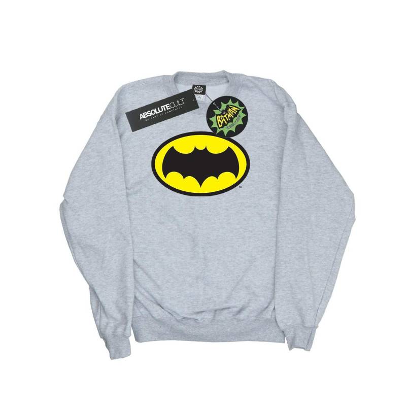 Batman Tv Series Logo Sweatshirt Damen Grau S von DC COMICS