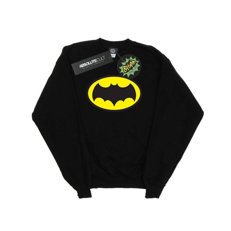 Batman Tv Series Logo Sweatshirt Damen Schwarz L von DC COMICS