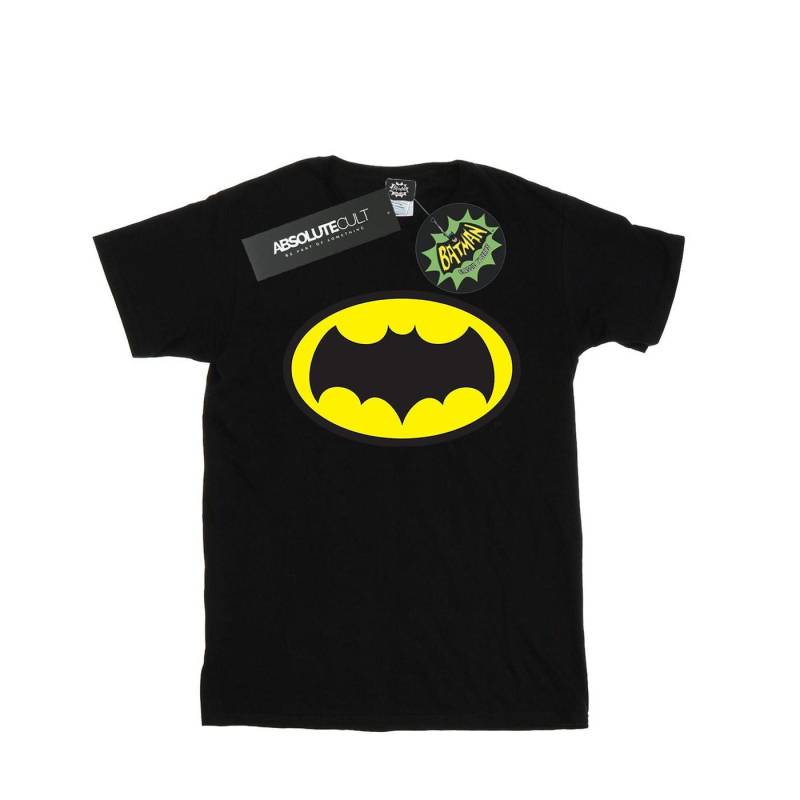 Batman Tv Series Logo Tshirt Damen Schwarz XL von DC COMICS