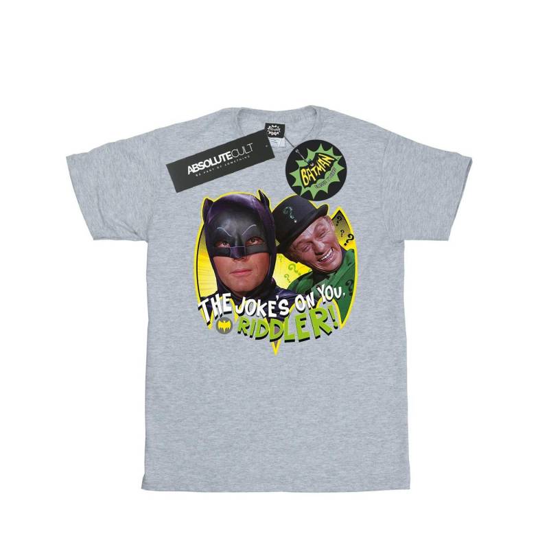 Batman Tv Series The Riddler Joke Tshirt Damen Grau M von DC COMICS