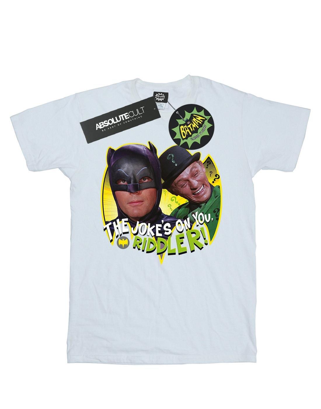 Batman Tv Series The Riddler Joke Tshirt Damen Weiss M von DC COMICS