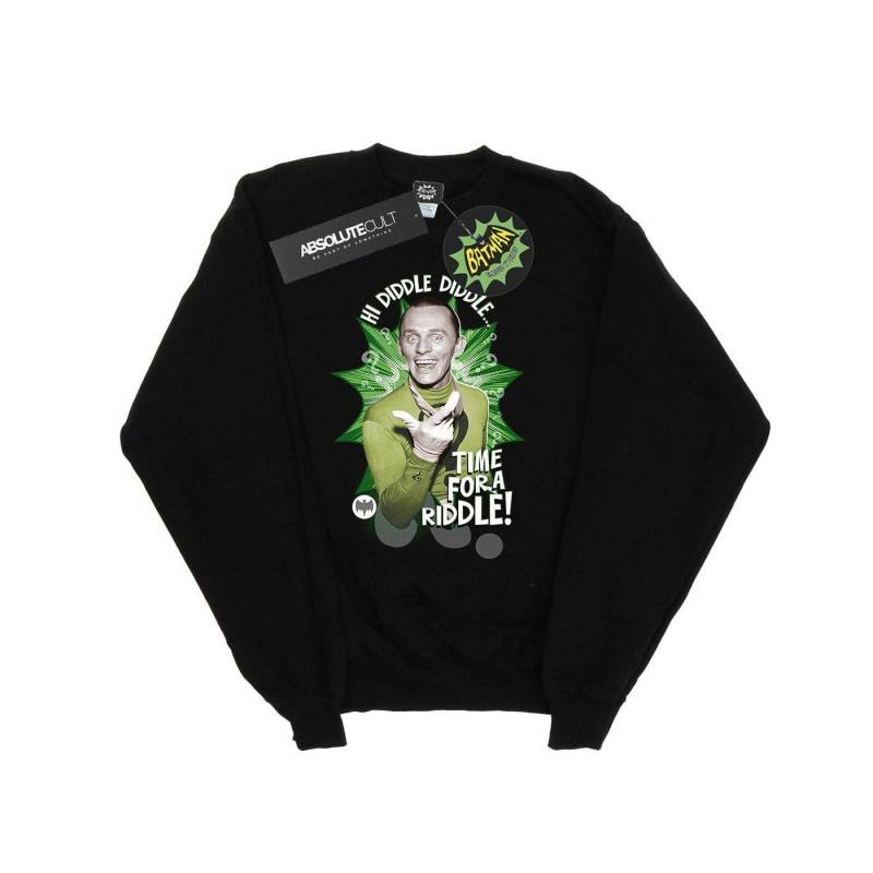 Batman Tv Series The Riddler Time For A Riddle Sweatshirt Mädchen Schwarz 128 von DC COMICS