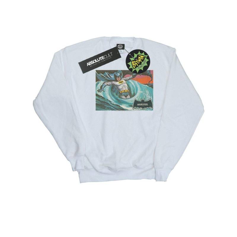 Batman Tv Series Whirlpool Sweatshirt Jungen Weiss 140/146 von DC COMICS