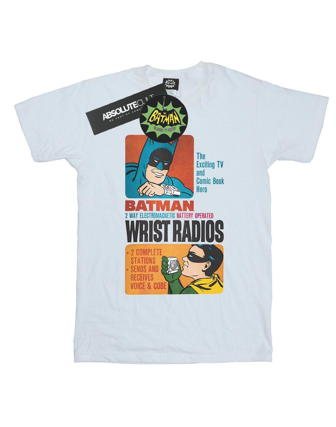 Batman Tv Series Wrist Radios Tshirt Herren Weiss L von DC COMICS