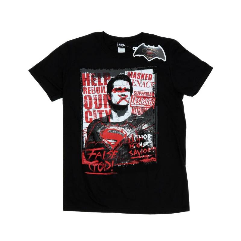 Batman V Superman False God Tshirt Herren Schwarz XXL von DC COMICS