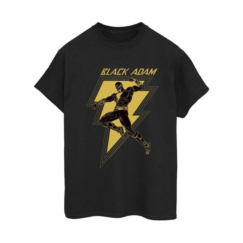 Black Adam Golden Bolt Chest Tshirt Damen Schwarz 3XL von DC COMICS