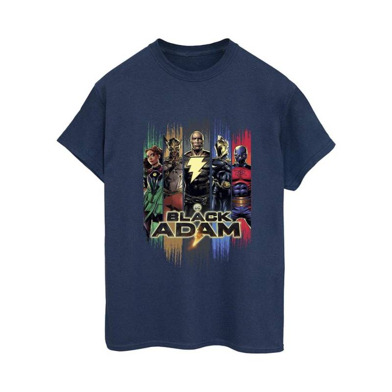 Black Adam Jsa Complete Group Tshirt Damen Marine 3XL von DC COMICS