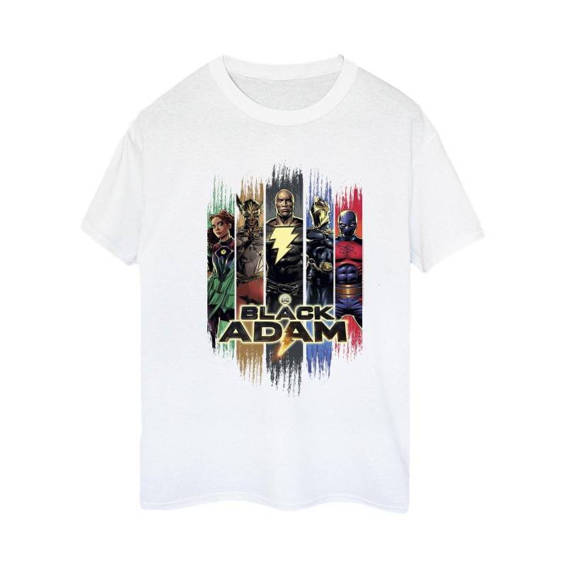 Black Adam Jsa Complete Group Tshirt Damen Weiss 3XL von DC COMICS