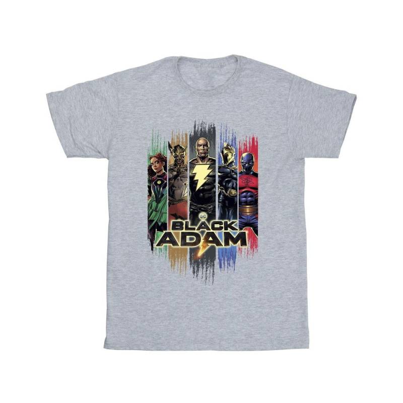 Black Adam Jsa Complete Group Tshirt Herren Grau L von DC COMICS