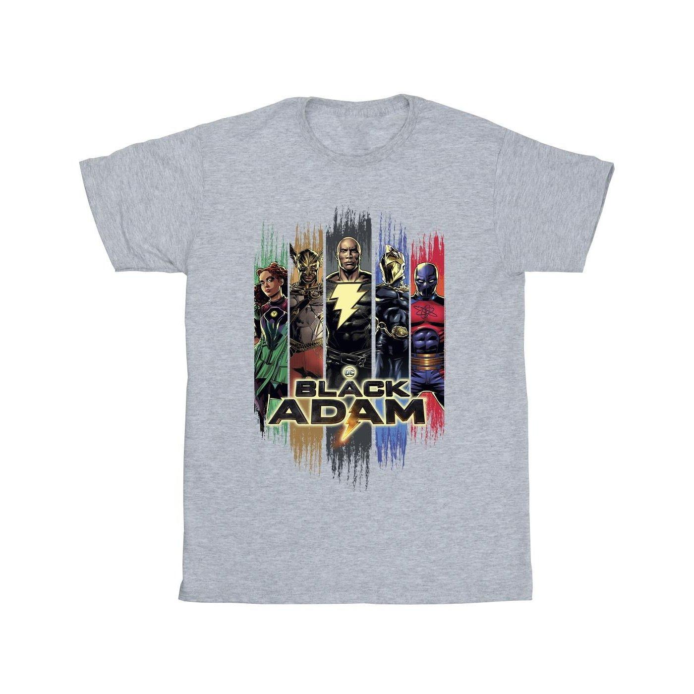 Black Adam Jsa Complete Group Tshirt Herren Grau XXL von DC COMICS