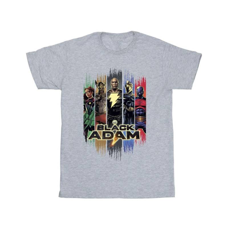 Black Adam Jsa Complete Group Tshirt Jungen Grau 104 von DC COMICS