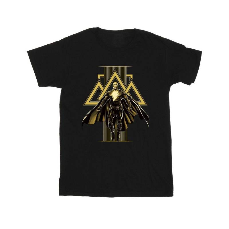 Black Adam Rising Golden Symbols Tshirt Herren Schwarz L von DC COMICS