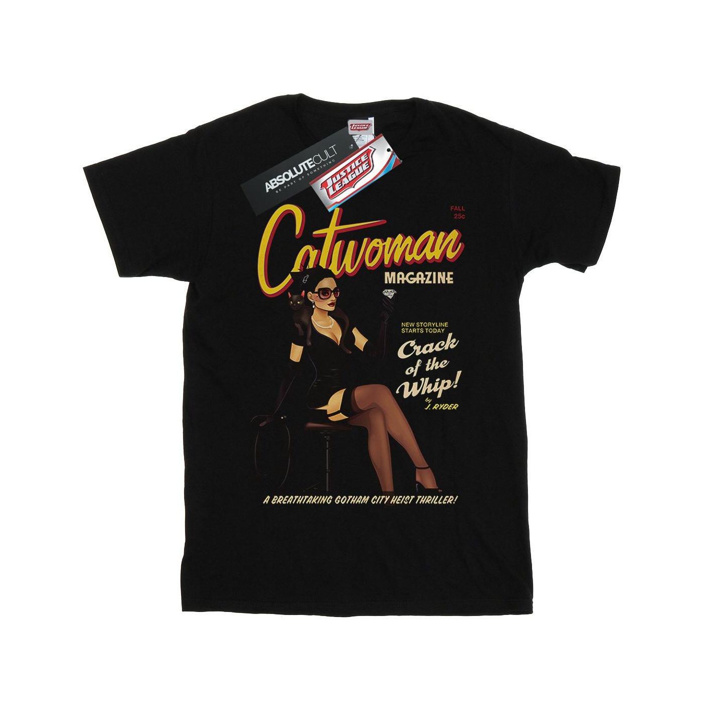 Catwoman Bombshell Cover Tshirt Mädchen Schwarz 140/146 von DC COMICS