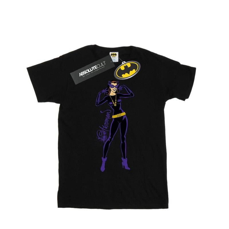 Catwoman Happy Pose Tshirt Damen Schwarz M von DC COMICS