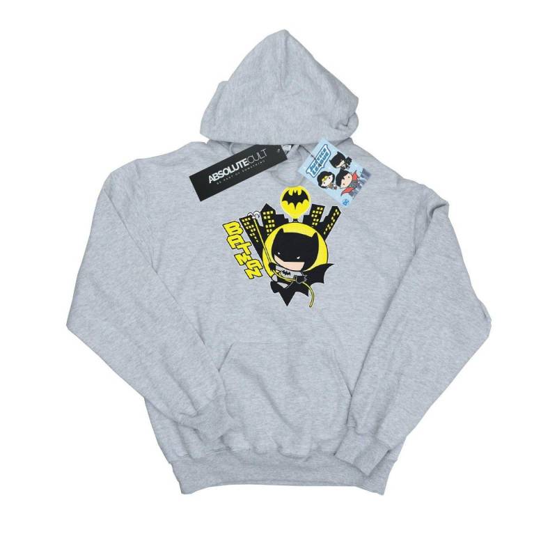 Chibi Batman Swinging Kapuzenpullover Damen Grau L von DC COMICS