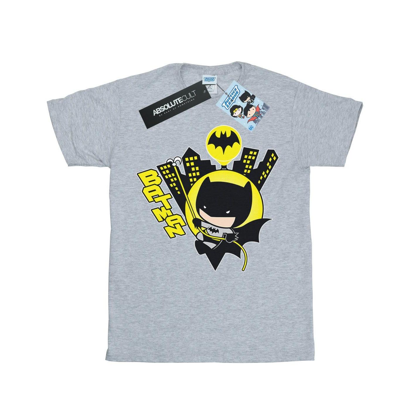 Chibi Batman Swinging Tshirt Mädchen Grau 152-158 von DC COMICS