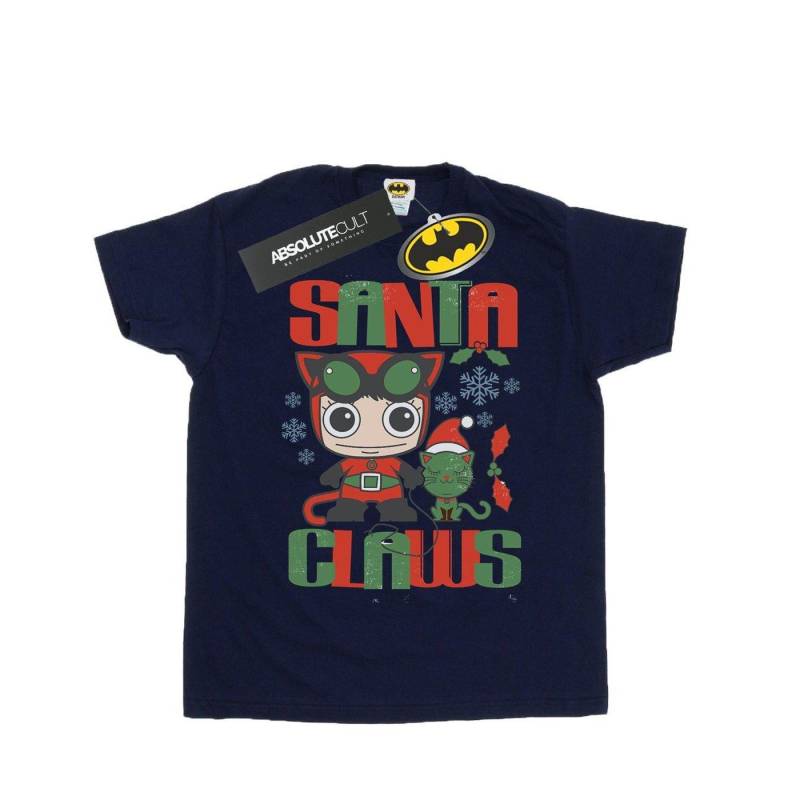 Chibi Catwoman Santa Claws Tshirt Herren Marine 4XL von DC COMICS