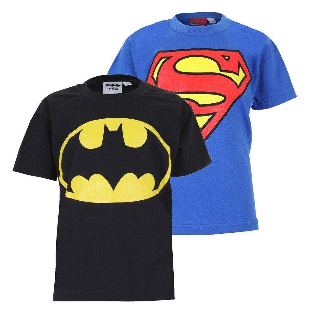 Tshirt (2erpack) Jungen Schwarz 140 von DC COMICS