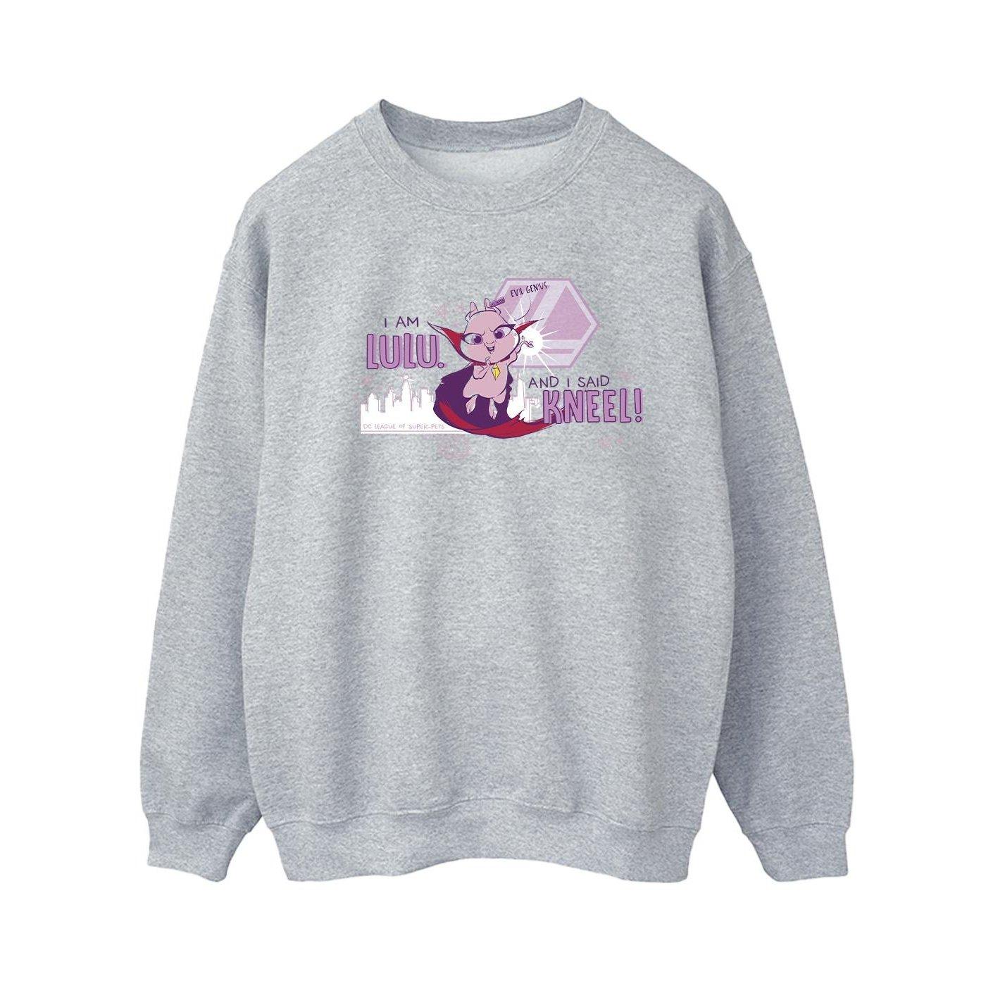 Dc League Of Superpets Lulu Evil Genius Sweatshirt Damen Grau L von DC COMICS