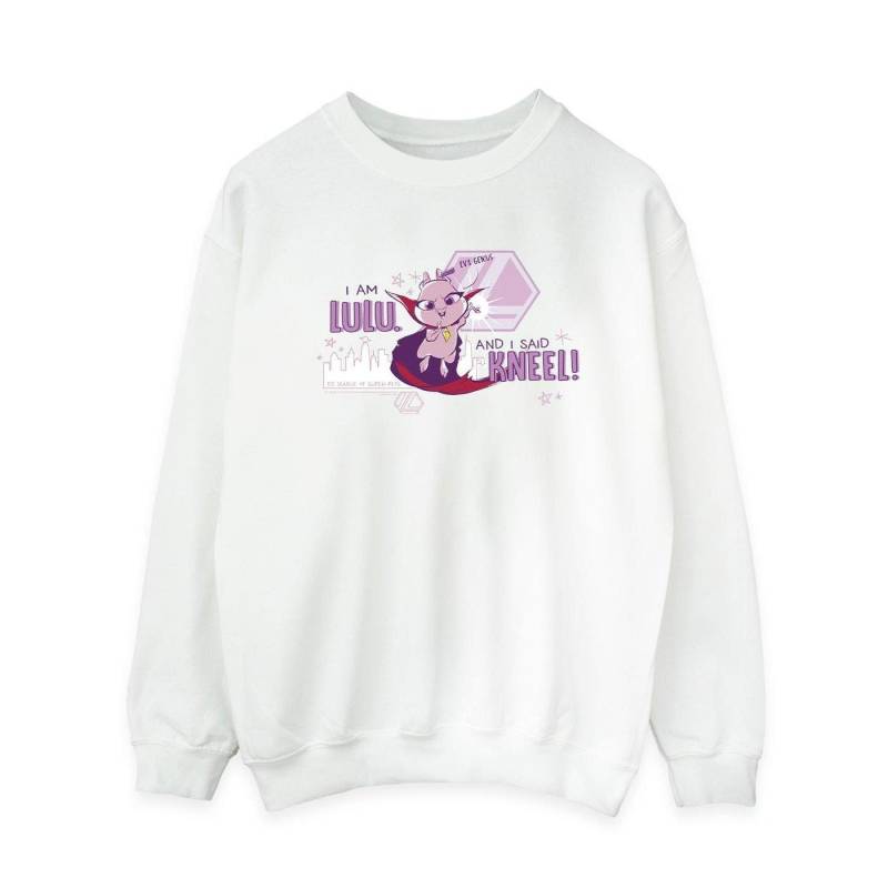 Dc League Of Superpets Lulu Evil Genius Sweatshirt Damen Weiss M von DC COMICS