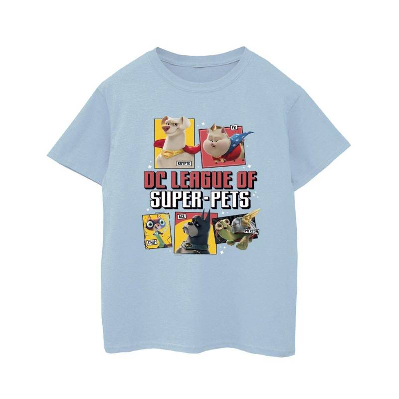 Dc League Of Superpets Profile Tshirt Jungen Blau 152-158 von DC COMICS