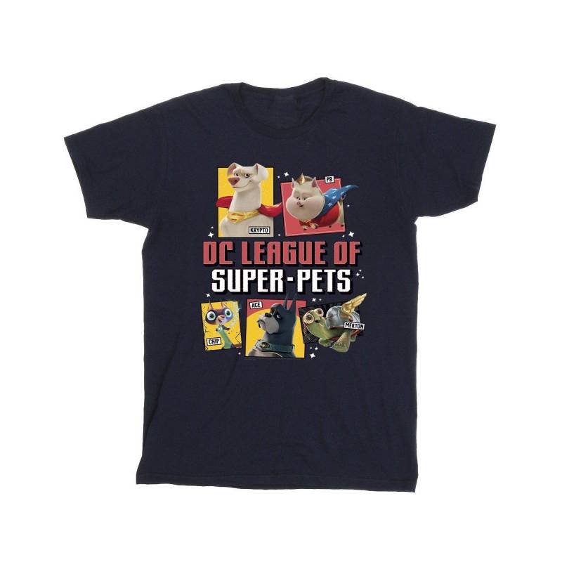 Dc League Of Superpets Profile Tshirt Jungen Marine 152-158 von DC COMICS