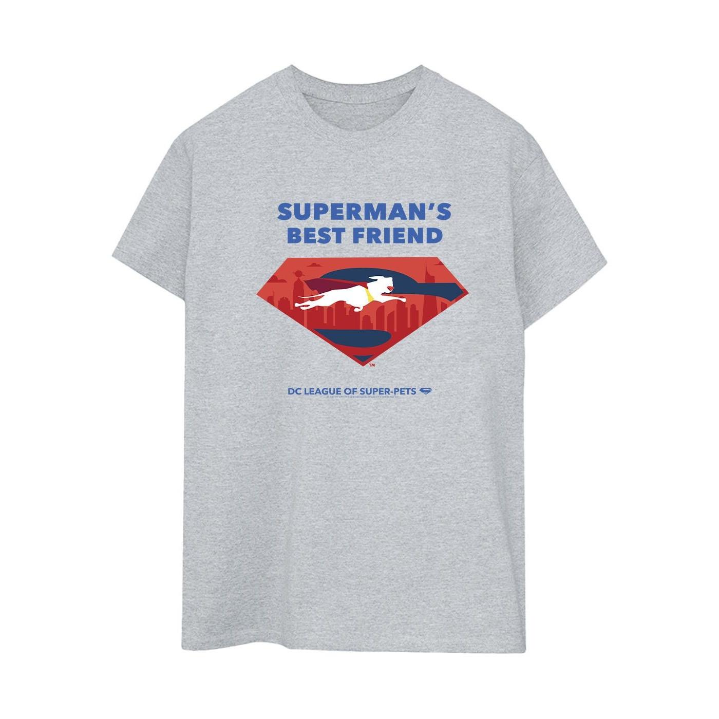 Dc League Of Superpets Superman's Best Friend Tshirt Damen Grau XL von DC COMICS