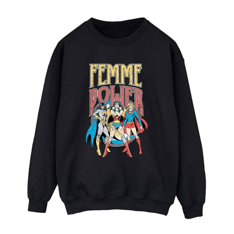 DC COMICS - Femme Power Sweatshirt, für Damen, Schwarz, Größe S von DC COMICS