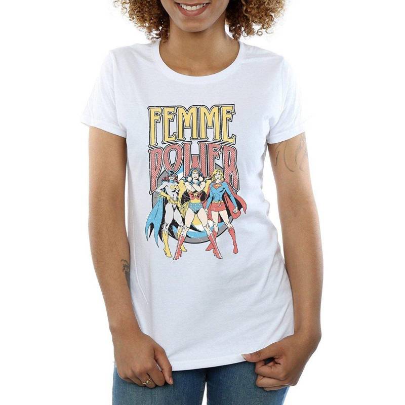 DC COMICS - Femme Power TShirt, für Damen, Weiss, Größe 3XL von DC COMICS