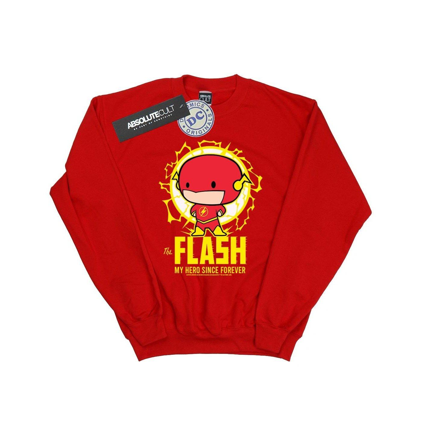 Flash My Hero Since Forever Sweatshirt Jungen Rot Bunt 128 von DC COMICS