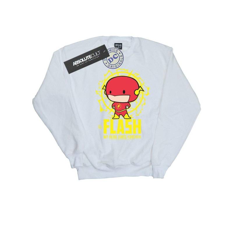 Flash My Hero Since Forever Sweatshirt Jungen Weiss 116 von DC COMICS