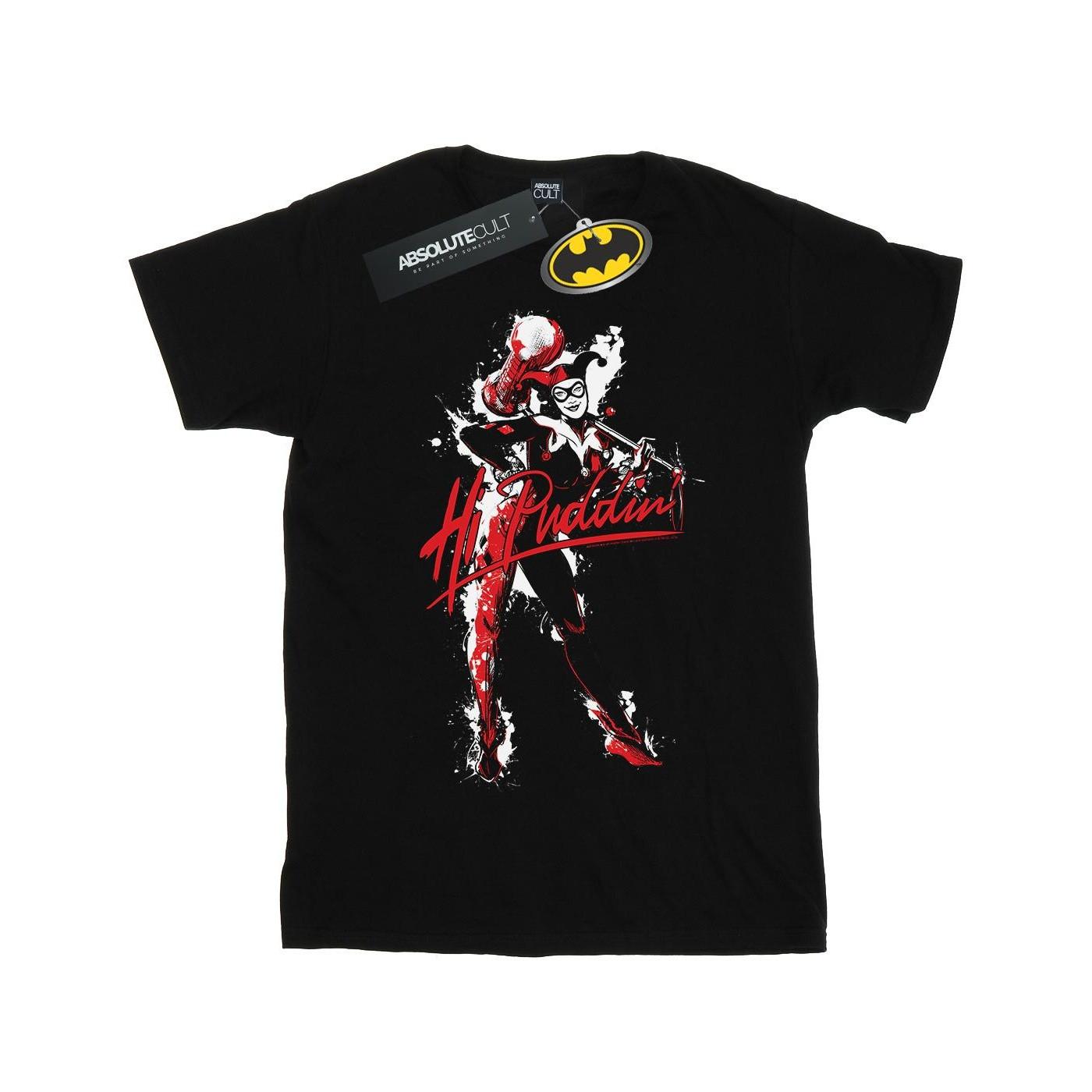 Harley Quinn Hi Puddin Tshirt Damen Schwarz 5XL von DC COMICS