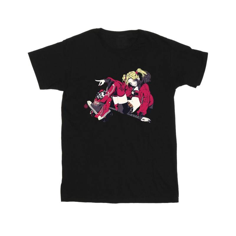 Harley Quinn Rollerskates Tshirt Herren Schwarz 3XL von DC COMICS