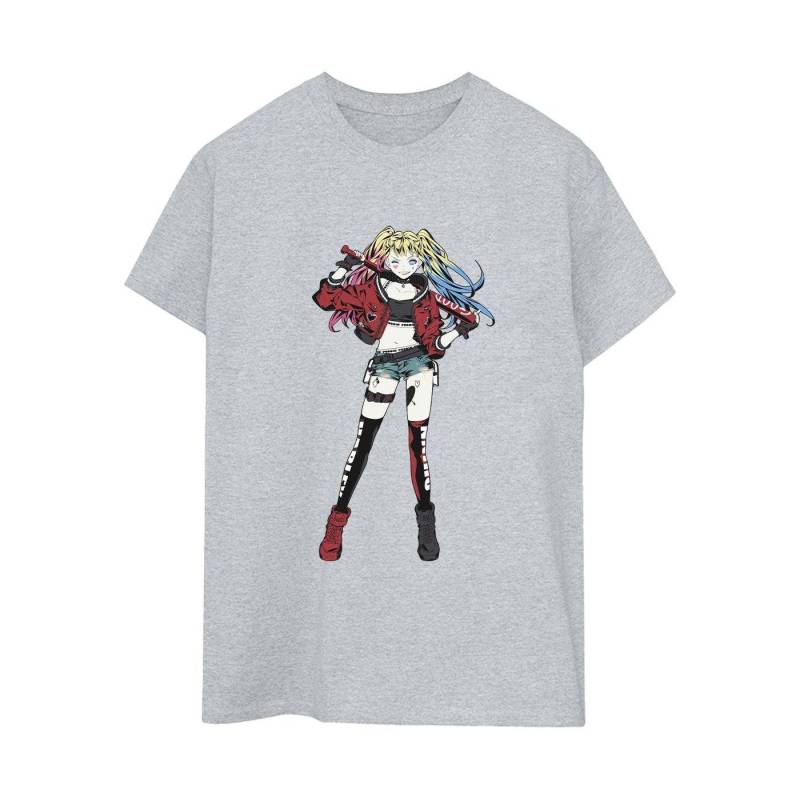 Harley Quinn Standing Pose Tshirt Damen Grau 3XL von DC COMICS