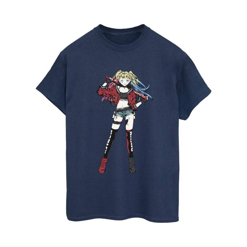 Harley Quinn Standing Pose Tshirt Damen Marine S von DC COMICS