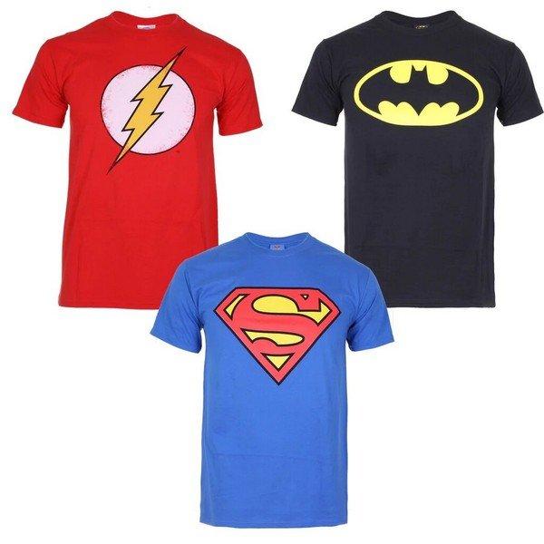 Hero Tshirt (3erpack) Herren Schwarz M von DC COMICS