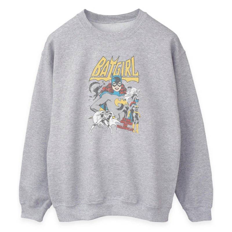 Heroine Or Villainess Sweatshirt Damen Grau M von DC COMICS