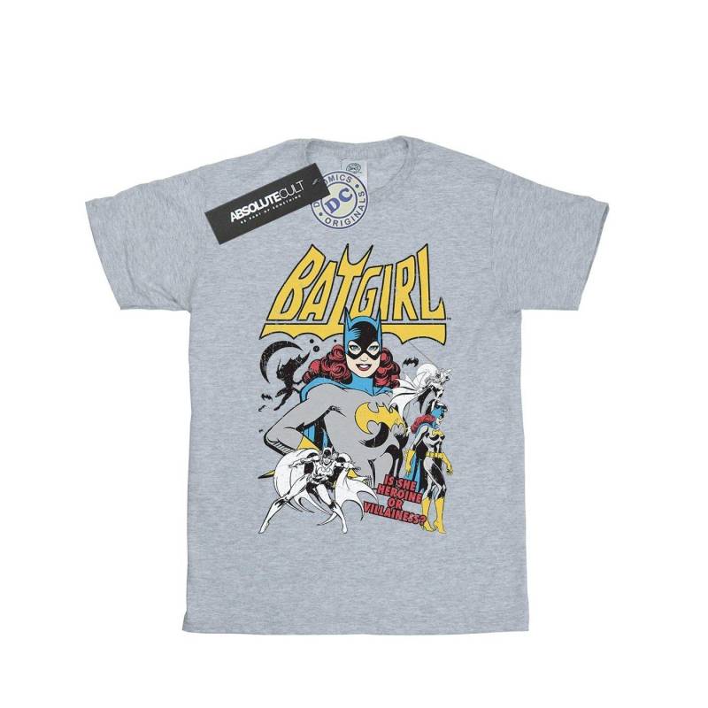 Heroine Or Villainess Tshirt Mädchen Grau 152-158 von DC COMICS