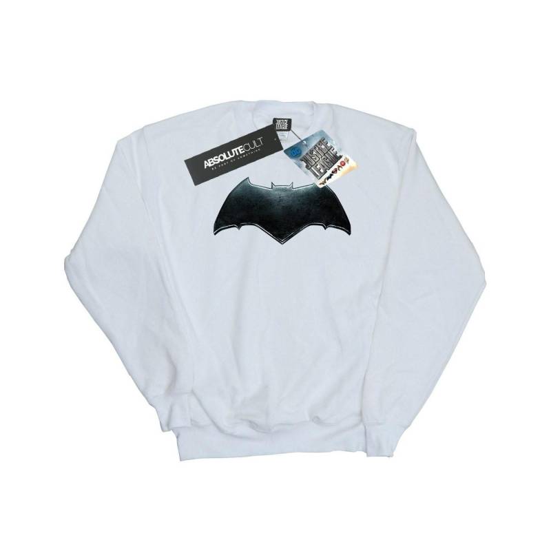 Justice League Movie Batman Emblem Sweatshirt Damen Weiss XXL von DC COMICS