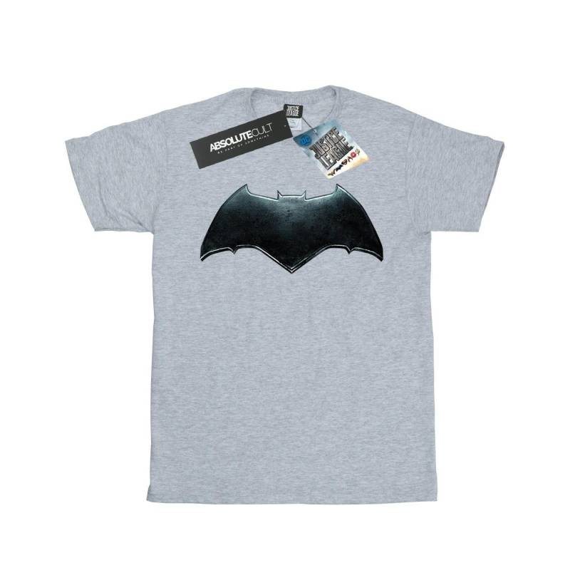 Justice League Movie Batman Emblem Tshirt Damen Grau 3XL von DC COMICS