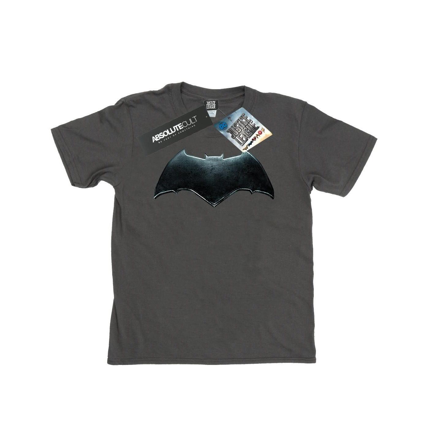 Justice League Movie Batman Emblem Tshirt Herren Charcoal Black XXL von DC COMICS